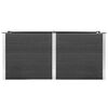 vidaXL Garten-Hochbeet 200x50x91 cm WPC Grau