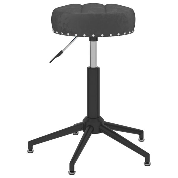 vidaXL Essst&uuml;hle 2 Stk. Drehbar Schwarz Samt