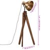 vidaXL Stehleuchte 25 W Antik Messing 45x45x120 cm E27