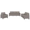 vidaXL 3-tlg. Sofagarnitur mit Kissen Taupe Stoff