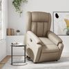 vidaXL Relaxsessel mit Aufstehhilfe Cappuccino-Braun Kunstleder