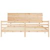 vidaXL Massivholzbett mit Kopfteil 200x200 cm