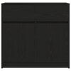 vidaXL Sideboard mit Schublade Schwarz Eichen-Optik 80x34x76 cm