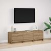 vidaXL TV Schrank mit LEDs Kunsthandwerk Eiche 140 x 34 x 40 cm