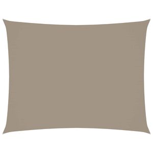 vidaXL Sonnensegel Oxford-Gewebe Rechteckig 3,5x4,5 m Taupe