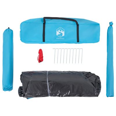 vidaXL Kuppel-Campingzelt 4 Personen Blau Quick Release