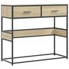 vidaXL Konsolentisch Sonoma-Eiche 90x35x80 cm Holzwerkstoff