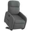 vidaXL Relaxsessel mit Aufstehhilfe Dunkelgrau Stoff