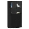 vidaXL Hochboard Schwarz 68 x 37 x 142 cm Holzwerkstoff