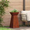 vidaXL S&auml;ulen Pflanzer 2 pcs Silber 35 x 35 x 73 cm