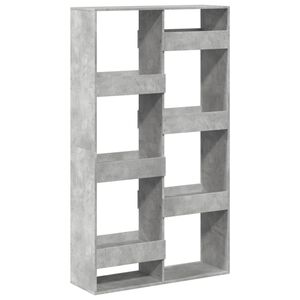 vidaXL B&uuml;cherregal Betongrau 100x33x175 cm Holzwerkstoff