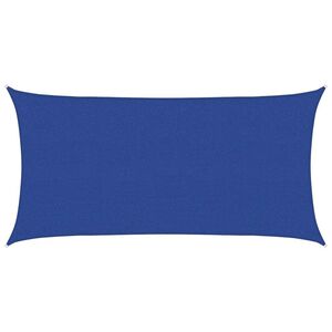 vidaXL Sonnensegel 160 g/m&sup2; Rechteckig Blau 2,5x5 m HDPE
