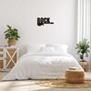 Homemania Wanddekoration Worte 50x25 cm Stahl Schwarz