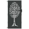 vidaXL Gartentor 85x200 cm Cortenstahl Baum-Design