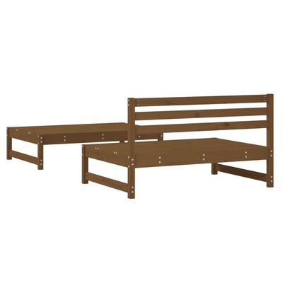 vidaXL 2-tlg. Garten-Lounge-Set Honigbraun Massivholz Kiefer