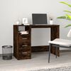 vidaXL Schreibtisch mit Schubladen R&auml;uchereiche 102x50x76 cm