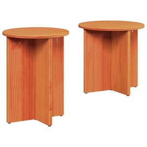 vidaXL Couchtisch 2 stk. Wachsbraun 41,5 x 41,5 x 46 cm