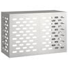 vidaXL Klimaanlagenabdeckung Silber 90 x 40 x 60 cm Edelstahl