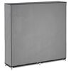 vidaXL Schuhschrank mit Abdeckung Grau 115 x 28 x 110 cm Stoff