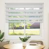 vidaXL Zebra-Rollo 140,9 x 175 cm, Stoffbreite 136,7 cm, Wei&szlig;