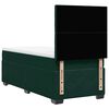 vidaXL Boxspringbett mit Matratze Dunkelgr&uuml;n 100x200 cm Samt