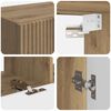 vidaXL TV-Wandregal-Set Wandmontiert 6 pcs Artisan-Eiche