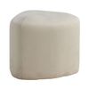 Venture Home Hocker Peg 46x46x41 cm Samt Wei&szlig;