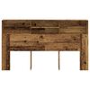 vidaXL Kopfteil mit Stauraum Altholz-Optik 180x19x103,5 cm