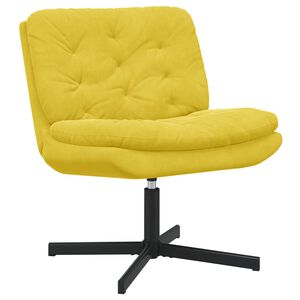 vidaXL Drehender Entspannungsstuhl Gelb 63 x 75 x 76 cm Samt