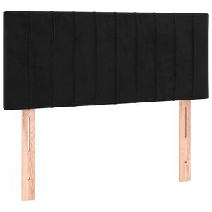 vidaXL Kopfteil Schwarz 90x5x78/88 cm Samt