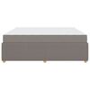 vidaXL Bettrahmen mit Matratze Taupe 180 x 200 cm Stoff