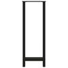 vidaXL Bartischbeine Schwarz 2 Stk. 50x(110-111) cm Stahl