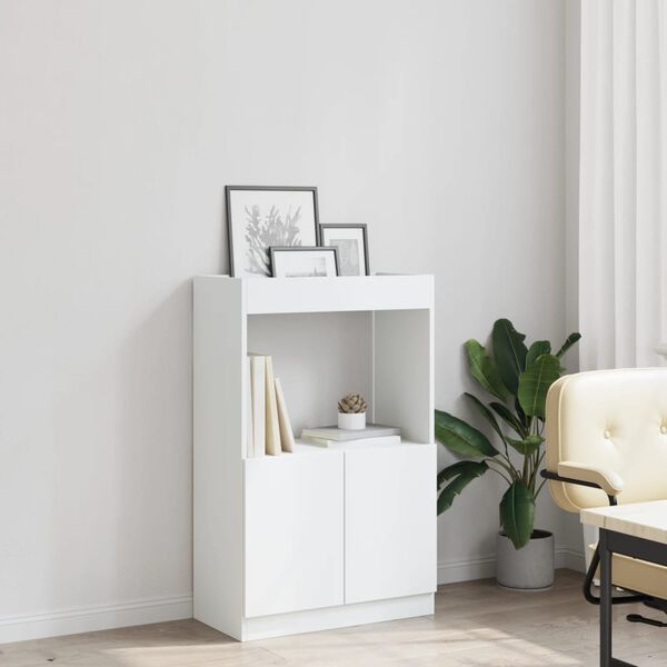 vidaXL Highboard Wei&szlig; 63x33x100 cm Holzwerkstoff