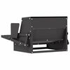 vidaXL H&uuml;hnertretfeeder Schwarz 50 x 40 x 29 cm Kaltgewalzter Stahl