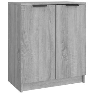 vidaXL Schuhschrank Grau Sonoma 59x35x70 cm Holzwerkstoff