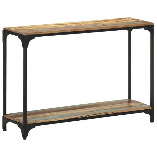 vidaXL Konsolentisch 110x30x75 cm Recyceltes Massivholz