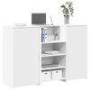 vidaXL Empfangstheke Wei&szlig; 155x50x103,5 cm Holzwerkstoff
