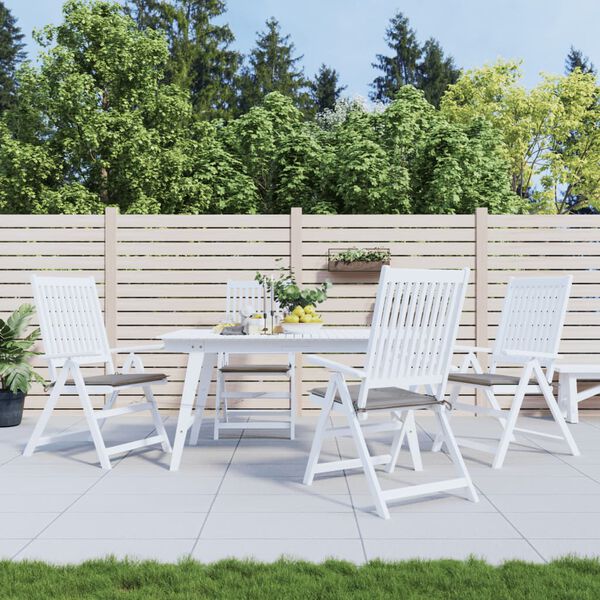 vidaXL Gartenstuhl-Kissen 4 Stk. Grau 50x50x4 cm Oxford-Gewebe