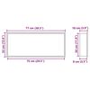 vidaXL Duschnische Silber 75 x 30 x 9,5 cm Edelstahl