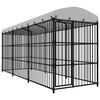 vidaXL Outdoor-Hundezwinger mit &Uuml;berdachung 450x150x210 cm