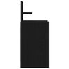 vidaXL Nachttische mit 2 Schubladen 2 Stk. Schwarz 38x34x80 cm