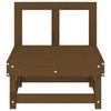 vidaXL Garten-Mittelsofa Honigbraun Massivholz Kiefer