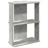vidaXL B&uuml;cherregal 3 B&ouml;den Betongrau 60x30x80 cm Holzwerkstoff