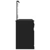 vidaXL Schminktisch mit LED-Leuchten Schwarz 130x50x132,5 cm