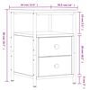 vidaXL Nachttisch Grau Sonoma-Eiche 34x35,5x50 cm Holzwerkstoff