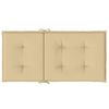 vidaXL Niedriglehner-Auflagen 6 Stk. Melange Beige 100x50x4 cm Stoff
