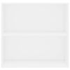 vidaXL B&uuml;cherregal Wei&szlig; 80x30x76,5 cm Holzwerkstoff