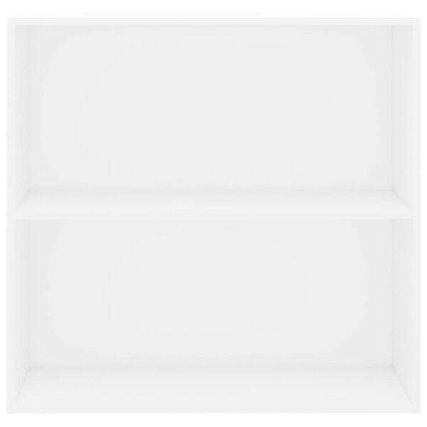 vidaXL B&uuml;cherregal Wei&szlig; 80x30x76,5 cm Holzwerkstoff