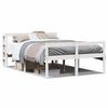 vidaXL Seniorenbett mit Kopfteil ohne Matratze Wei&szlig; 150x200 cm