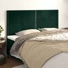 vidaXL Kopfteil Dunkelgr&uuml;n 180x5x118/128 cm Samt